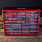 Storage Drawers-44 Compartment Organizer Desktop or Wall Mountable Container for Hardware, Parts, Craft Supplies, Beads, Jewelry, and More by Stalwart