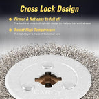 4.7" x 4" Stainless Steel Wire Drawing Wheel, Wire Brush Drum Surface Conditioning Tool, Metal Polishing Wheel for Metal Surface Polishing Grinding Removing Rust-3/4 Quad Keyway