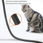 CrocSee 10ft - 1.25 inch Braided Cable Management Sleeve Cord Protector - Self-Wrapping Split Wire Loom for TV/Computer/Home Theater/Engine Bay - Black