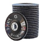 Merryland Flap Disc 5 inch Metal for Angle Grinder, 5inch 60 Grit T29 Flap Wheel 20 Pack, Blue Zirconium Corundum INOX Stainless Steel Iron Universal, Craft-Line FC1108314-20