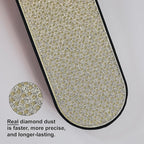 Caswell-Massey Diamond Dust Nail File, Professional Washable Nail Buffer Crafted from Polished Steel, Durable & Long-Lasting, Pre-Polish Care, 7 In