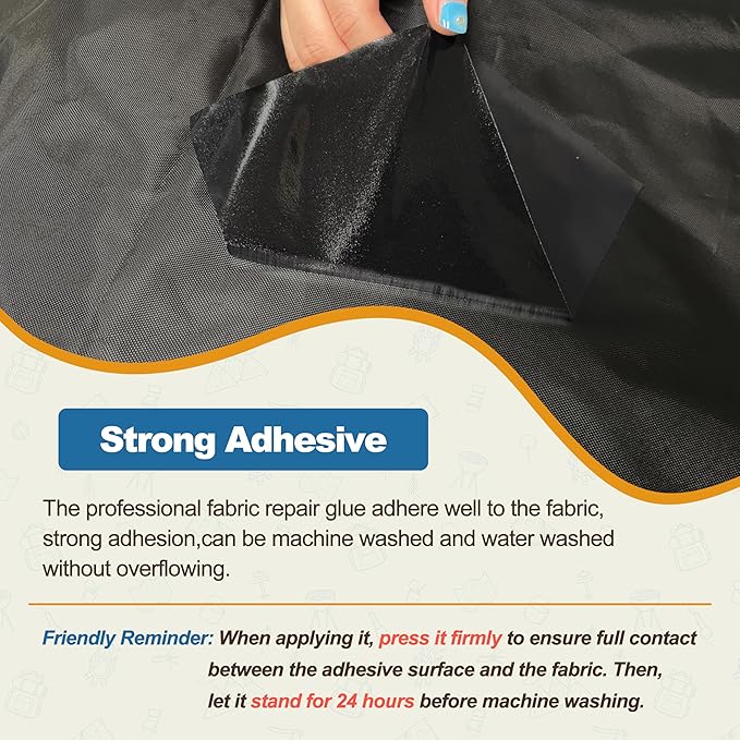 KING MOUNTAIN Self Adhesive Nylon Fabric Repair Patch, 5×8 Inches 8 Pcs, Quick Down Jacket Repair Patch, Waterproof Outdoor Gear Patch Kit for Tent,Backpacks,Umbrella, Gloves, Sleeping Bag (Black