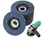 SIGNI 10-Pack Premium Zirconia Abrasive Flap disc for Angle Grinder Grinding Metal Steel (4.5 inch T27 Mixed grit)