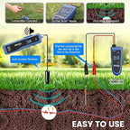Underground Wire Locator, Cable Tester F02 Pro for Locate Wires, Locate Control Wires Cables Pet Fence Wires, up to 3 Feet Deep 1640 Feet Length, Equiped with Rechargeable 1100mAh Battery