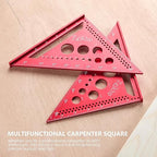 Metal Square 7 Inch Carpenter Square Tool-Versatile Aluminum Rafte Square for Accurate Measuring and Marking,Includes Carpentry Pencil+Leads