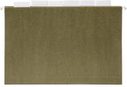 Blue Summit Supplies Legal Size Hanging File Folders, 2" Expansion, 1/3 Cut Adjustable tabs, Legal Size, 5 Tab Locations, Designed for Legal and Law Office File Organization, Standard Green, 25 Pack