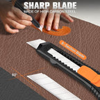 Retractable Utility Knife, 4 Pack Box Cutters with 18mm Snap-Off Blade for Paper, Plastic, Cardboard