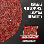 Aluminum Oxide Resin Fiber Sanding and Grinding Discs, 5” x 7/8”, 60 Grit - 25 Pack