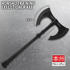Honshu Training Axe | Lightweight Polypropylene Construction | Realistic Size and Balance | Textured Handle | Safe for Skill Development | Ideal for Practice Drills | Overall 27 1/5"