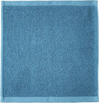 Amazon Basics Cotton Washcloths, Quick-Dry, 12" x 12", 12-Pack, Lake Blue