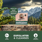Dr. Squatch Natural Bar Soap for Men - Cold Process Soap with No Harsh Chemicals - Sierra Storm (5 oz, 3-Pack)