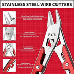Wire Cutters,5.5'' Stainless Steel Flush Cutters,Side Cutters,Wire Snips,Flush Cut Pliers, Small Wire Cutters for Zip Tie,Jewelry Making,Plastic,Floral,Electrical,Craft,Artificial,Soft Copper