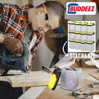 Buddeez Bits and Bolts Storage Containers - Storage Bins with Lids - Bulk Organizer for Workshop, Pantry, or Garage Supplies - 1 Quart 12 Pack