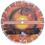 14 Inch Viper Laser Concrete Diamond Blade – Professional Grade for Concrete, Brick, Block, Stone & Pavers – Precision Dry or Wet Cutting Disc for Electric or Gas Saws (14" X 1"-20mm Arbor)