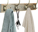 IBosins 12 Pack Antique Brass Coat Hooks Wall Mounted with 24 Screws Retro Double Hooks Utility Antique Brass Hooks for Coat, Scarf, Bag, Towel, Key, Cap, Cup, Hat