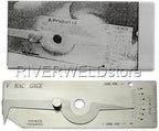 RIVERWELD V-WAC Single Weld Gage Welding Inspection Thread Gauge Metric Stainless Steel Checks Undercut Crown Height Porosity Pits