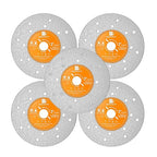 Rock Slab Grinding Disc - 3 inch Glass Cutter Disc (5pcs), Granite Cutting Disc, Diamond Grinder Wheel for Rock Slab, Stone, Tile, Marble, Granite, Glass Diamond Cutting Discs