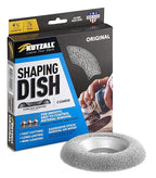 Kutzall Original Shaping Dish - Coarse, 4-1⁄2" (114.3mm) Dia. X 7⁄8" (22.2mm) Bore - Woodworking Angle Grinder Attachment for DeWalt, Bosch, Milwaukee. Abrasive Tungsten Carbide, DW412O390
