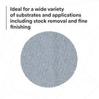3M Xtract Net Disc 310W, 180+, 3 in, Die 300V, Pack of 50 Hook and Loop Sanding Discs, Virtually Dust-Free, Value Option for Metal, Wood, Composites, Stock Removal, and Fine Finishing