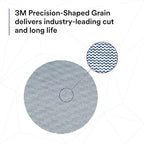 3M Xtract Net Disc 310W, 220+, 5 in, Die 500X, Pack of 50 Hook and Loop Sanding Discs, Virtually Dust-Free, Value Option for Metal, Wood, Composites, Stock Removal, and Fine Finishing