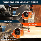 4.5 Inch Diamond Turbo Saw Blade for Stone, Marble, Granite, Concrete, Brick, High-Performance Cutting (2-Pack)