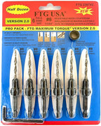 FTG USA Countersink Drill Bit Set for Wood with Tapered Drill Bit 6 Pc #8 (11/64")