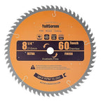8-1/4-Inch Circular Saw Blade 60 Tooth Fine-Finish TCT Carbide-Tipped Table Saw Blade with 5/8" Arbor for Wood Cutting