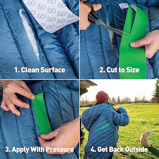 GEAR AID Tenacious Tape 3”x20” Fabric and Vinyl Gear Repair Tape, Quickly Fix Holes and Rips in Puffy Jackets, Rain and Snow Gear, Tents, Sleeping Bag and More, Gray, 1 Pack