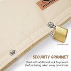 Backflow Preventer Insulation Cover - Water Pipe Insulation Sprinkler Cover for Outside - Insulated Backflow Cover Pouch for Irrigation Back Flow Valve in Winter or Sun Exposure (36" W x 36" H, Sand)