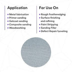 3M Xtract Net Disc 310W, 220+, 5 in, Die 500X, Pack of 50 Hook and Loop Sanding Discs, Virtually Dust-Free, Value Option for Metal, Wood, Composites, Stock Removal, and Fine Finishing