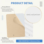 KING MOUNTAIN Canvas Repair Patch 5×8 Inch 8 Pcs Self-Adhesive Waterproof Fabric Patch for Sofas, Tents, Furniture,Tote Bags, Car Seats (Khaki)