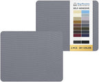KING MOUNTAIN Canvas Repair Patch 9 x11 Inch 2 Pcs Self-Adhesive Waterproof Fabric Patch for Sofas, Tents, Furniture,Tote Bags, Car Seats (Grey-1)