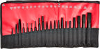 Mayhew Tools 61020 Pro Punch and Chisel Set, 20-Piece , Black