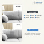 KING MOUNTAIN Canvas Repair Patch 9 x11 Inch 4 Pcs Self-Adhesive Waterproof Fabric Patch for Sofas, Tents, Furniture,Tote Bags, Car Seats (Beige)