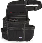 Dickies 8-Pocket Tool Belt/Utility Pouch, Adjustable 2-Inch Belt, Durable Canvas Construction, Puncture-Resistant Liner, Black