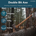 Hults Bruk 840752 Motala Double Bit Axe - 3.75 lb Head, 30" Handle