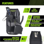 AWP Tool Pouch, Electrician Tool Pouch, Premium, Professional Multi-Pocket Organizer