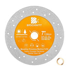 Rock Slab Grinding Disc - 7 inch Glass Cutter Disc, Granite Cutting Disc, Diamond Grinder Wheel for Rock Slab, Stone, Tile, Marble, Granite, Glass Diamond Cutting Discs