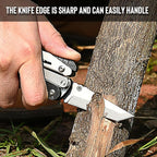 THE FRONT Multitool 19 in 1 Multitools Pliers with Detachable Scissors, Survival Utility Multi-tool Camping Tactical Knife Gift for Men