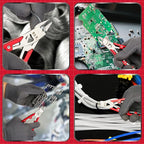4PCs Wire Cutters,5.5'' Stainless Steel Flush Cutters,Side Cutters,Wire Snips,Flush Cut Pliers, Small Wire Cutters for Zip Tie,Jewelry Making,Plastic,Floral,Electrical,Craft,Artificial,Soft Copper