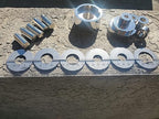 Coin Ring Puncher & Spacer Set | Punch Hole Metal Sheets Jewelry Making Tools | 5 Punches Ring Making Tool Made in USA | Centering Coin Punching Kit - 2.5 Pounds