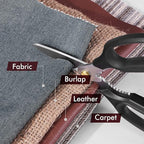 DUROX - Heavy Duty Scissors, Multipurpose Utility Scissors. Built to Cut Leather, Cardboard, Carpet, Plastic and Rope. All Purpose Heavy Duty Kitchen Scissors to Cut Meat, Poultry and Chicken Bones