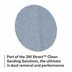 3M Xtract Net Disc 310W, 180+, 5 in, Die 500X, Pack of 50 Hook and Loop Sanding Discs, Virtually Dust-Free, Value Option for Metal, Wood, Composites, Stock Removal, and Fine Finishing