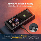 CIGMAN Dual Laser Measuring Tool, 393ft/120M Bilateral Laser Measurement Tool, Rechargeable Laser Measure with M/in/Ft 6 Units, Backlit LCD Display, Angle Sensor, Pythagorean Mode, Area and Volume
