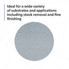3M Xtract Net Disc 310W, 150+, 5 in, Die 500X, Pack of 50 Hook and Loop Sanding Discs, Virtually Dust-Free, Value Option for Metal, Wood, Composites, Stock Removal, and Fine Finishing