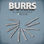 Carbide Burr Set,Tungsten Carbide Cutting Tools, Double Cut Rotary Files 1/4" Shank 10PCS Carbide Burr Bits High-Speed Spiral Fils for Metal, Plastic, Woodworking