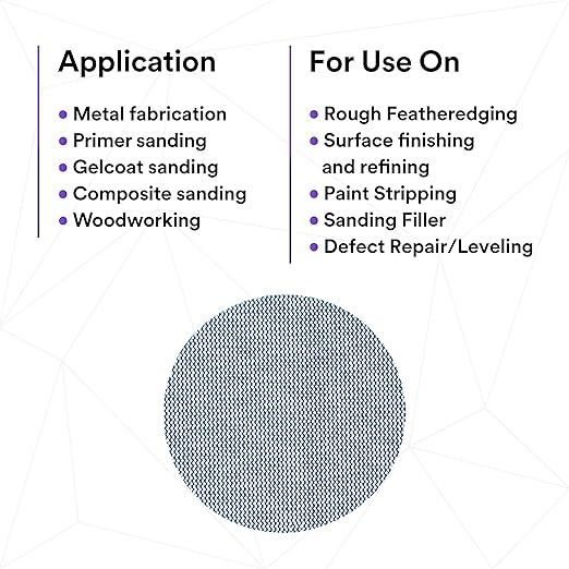 3M Xtract Net Disc 310W, 5 in, 12 Piece Multi-Pack Hook and Loop Sanding Disc, 80+, 120+, 180+, 220+, 240+, 320+, Virtually Dust-Free, Assorted Grades, 88446