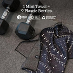 Nomadix Mini Towel - Perfect for Beach, Pool, Travel, Camping, Yoga - Made with Recycled Materials - Super Absorbent - Sand Resistant - Mud Cloth - 16x40