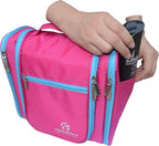 Hanging Toiletry Bag Extra Large Capacity | Premium Travel Organizer Bags For Men And Women | Durable Waterproof Nylon Bathroom, Shower, Makeup Bag For Toiletries, Cosmetics, Brushes
