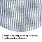 3M Xtract Net Disc 310W, 320+, 6 in, Die 600Z, Pack of 50 Hook and Loop Sanding Discs, Virtually Dust-Free, Value Option for Metal, Wood, Composites, Stock Removal, and Fine Finishing